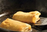 Golden Pancake Rolls with Sweet Cheese