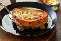 Gourmet Welsh Rarebit Grilled Cheese
