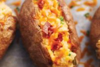 Loaded Bacon Cheddar Potato Boats