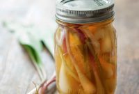 Zesty Quick-Pickled Wild Leeks
