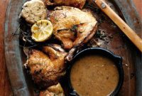 Golden Roast Chicken with Velvety Pan Gravy