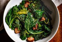 Smoky Andouille with Tender Braised Greens