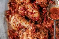 Tuscan Chicken Braised in Red Wine