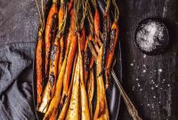 Sticky Bourbon Maple Carrots