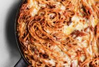 Gloriously Cheesy Baked Spaghetti