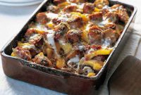 Savory Sausage and Cheese Polenta Bake