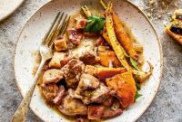 Cider-Braised Pork and Apple Bake