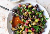 Tangy Sweet Brussels Sprouts and Chestnuts