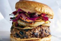 Umami Burst Black Bean Mushroom Burgers