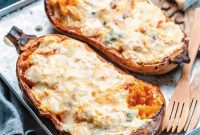 Warm Roasted Winter Squash with Tangy Blue Cheese