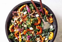 Golden Roasted Delicata and Kale Salad
