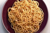 Lemon Garlic Scallop Spaghetti