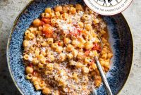 Rustic Chickpea Tomato Pasta