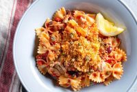 Golden Crumb Tuna Pasta