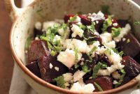 Vibrant Roasted Beet and Feta Salad with Mint