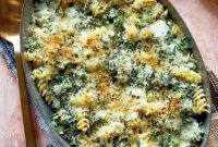 Golden Baked Broccoli and Cheese Pasta