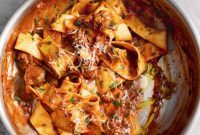 Jamie Oliver’s Hearty Sausage Pappardelle