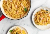 Lemon Garlic Butter Shrimp Pasta
