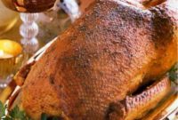 Zesty Mustard Garlic Roasted Goose