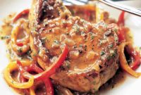 Vinegar-Kissed Sweet Pepper Pork Chops
