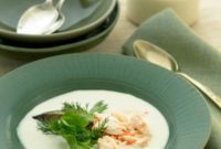 Chilled Portuguese White Gazpacho with Sweet Crab
