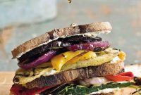 Smoky Grilled Veggie and Goat Cheese Melts