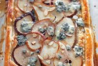 Sweet and Savory Pear Blue Cheese Tart