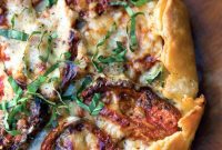 Heirloom Tomato Tart with Sharp Cheddar and Fresh Basil
