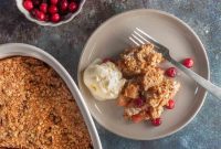 Golden Apple Cranberry Crisp