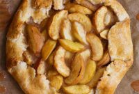 Rustic White Peach Tart