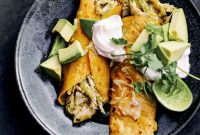 Tangy Tomatillo Chicken Enchiladas