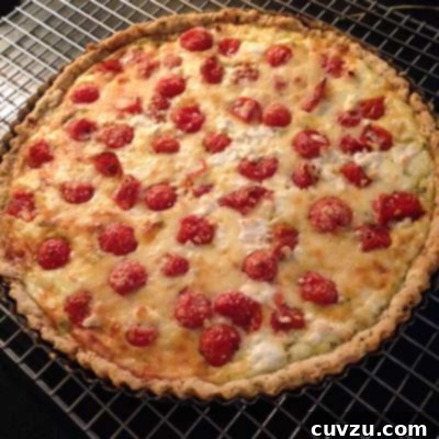 Roasted Cherry Tomato Tart 5 Tomato Cheese Tart, a reader's creation.
