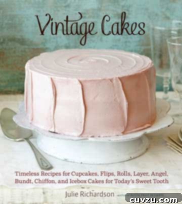 Vintage Cakes Cookbook, a classic collection of timeless cake recipes.