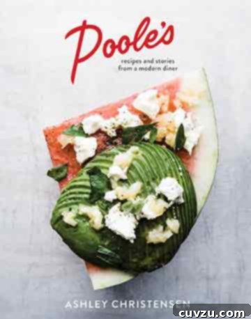 Poole's Cookbook cover featuring a delicious looking dish