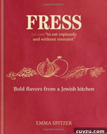 Fress Cookbook cover, featuring vibrant food photography.