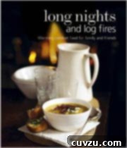 Long Nights and Log Fires Cookbook cover art