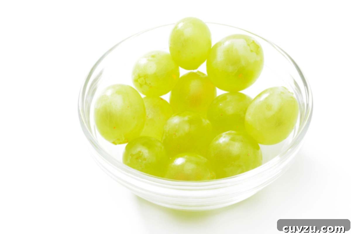 Feast for Fortune: New Year's Eats to Savor and Avoid 5 A bowl of green grapes