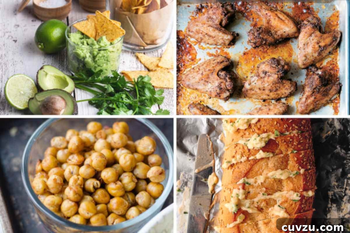 My First Air Fryer Test: The Unexpected Results 4 A four-photo grid showcasing diverse, appetizing foods perfectly cooked with an air fryer, including crispy vegetables, golden chicken, and crunchy snacks.
