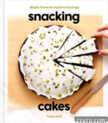 Cookbook cover for Snacking Cakes.