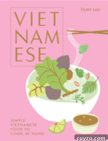 A cover image of a Vietnamese cookbook