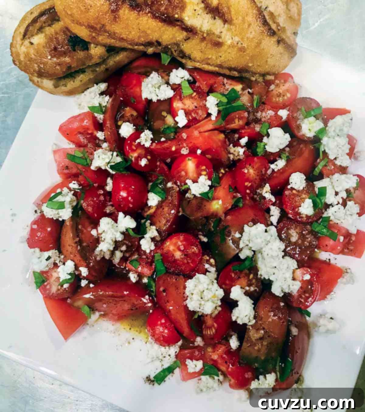 Sun-Kissed Tomatoes with Creamy Labneh 5 Susanne C.'s summer tomato salad with goat cheese