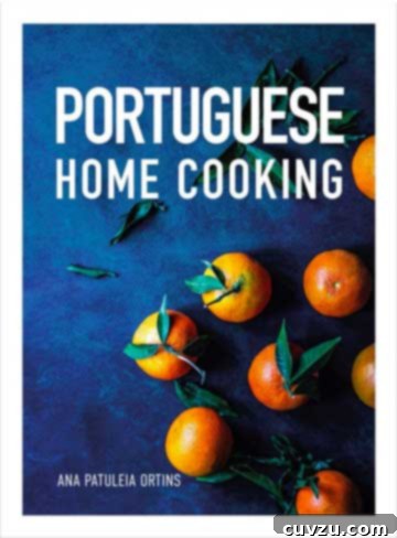 Cover of the Portuguese Home Cooking Cookbook, a rich source of traditional recipes.