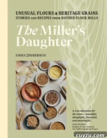 The Miller's Daughter Cookbook cover featuring a rustic, appealing design.