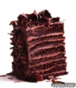 A stunning 16-layer Red-Eye Devil's Food Cake with alternating chocolate cake and frosting layers, ready to be enjoyed.