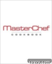 Cover of the MasterChef Cookbook, a culinary guide with diverse recipes.