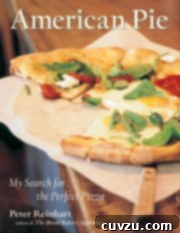 American Pie by Peter Reinhart, a cookbook with a pie graphic on the cover.