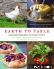 Cover of the cookbook Earth to Table, featuring rustic, fresh ingredients.