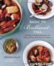 Okra Cornmeal Fritters 4 Basic to Brilliant Y'All cookbook cover.