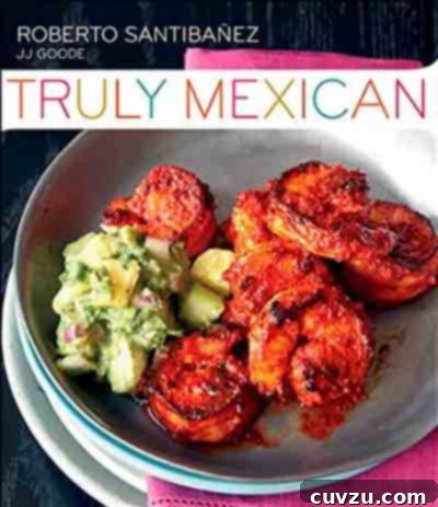 Truly Mexican Cookbook cover with a vibrant dish