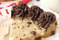 Ultimate Triple Chocolate Chip Cookie Cake
